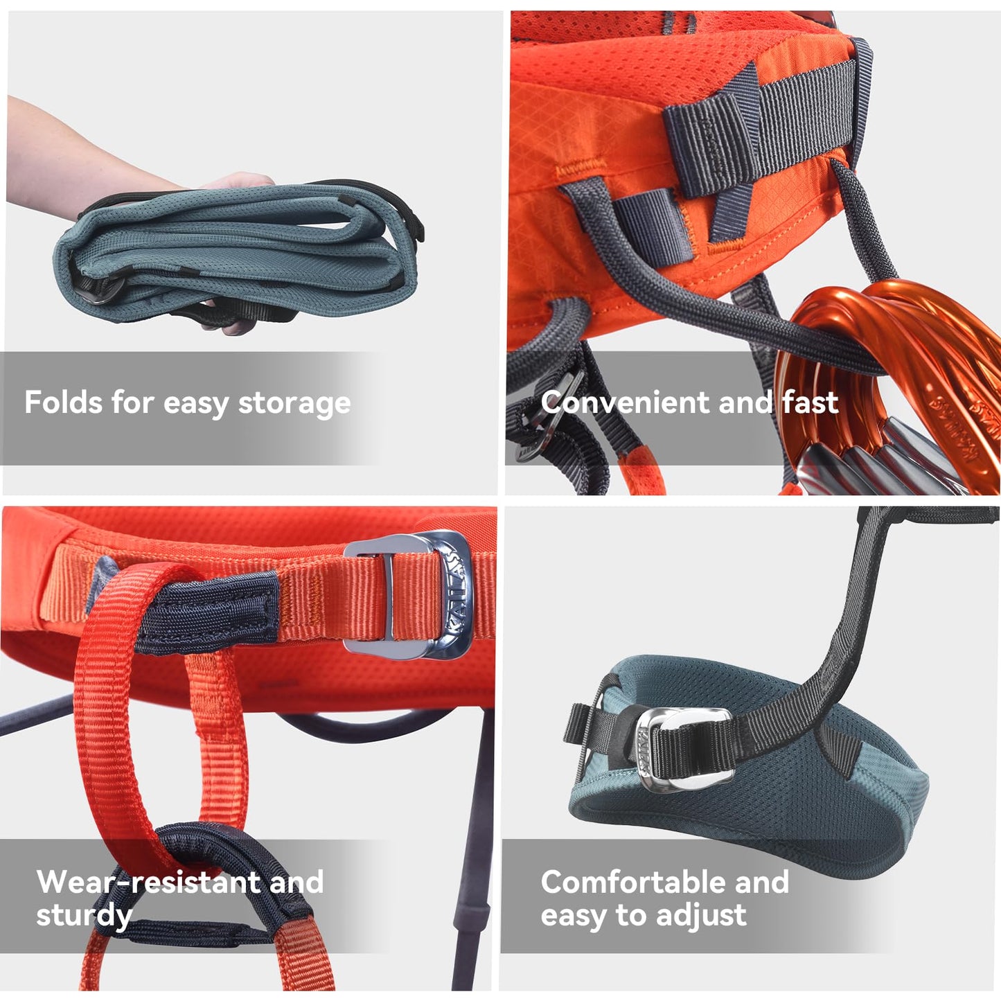 KAILAS B3 Rock Climbing Harness Men Adjustable Roofing Harness Indoor Climbing Rappelling Harness Women Protect Durable