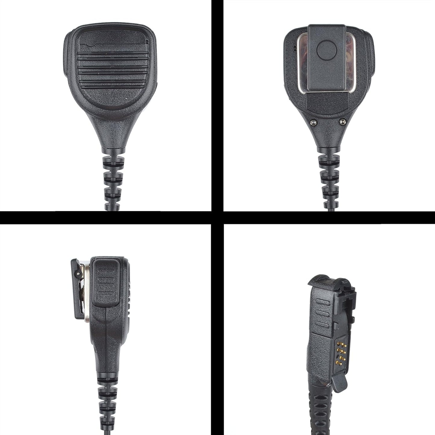 VBLL Heavy-Duty Remote Speaker Microphone Shoulder Mic for XPR3000 XPR3300 XPR3300e XPR3500 XPR3500e with 3.5 Audio Jack