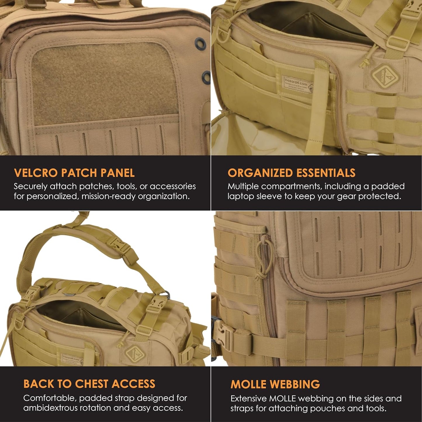 HAZARD 4 Second Front(TM Rotatable Backpack Hazard