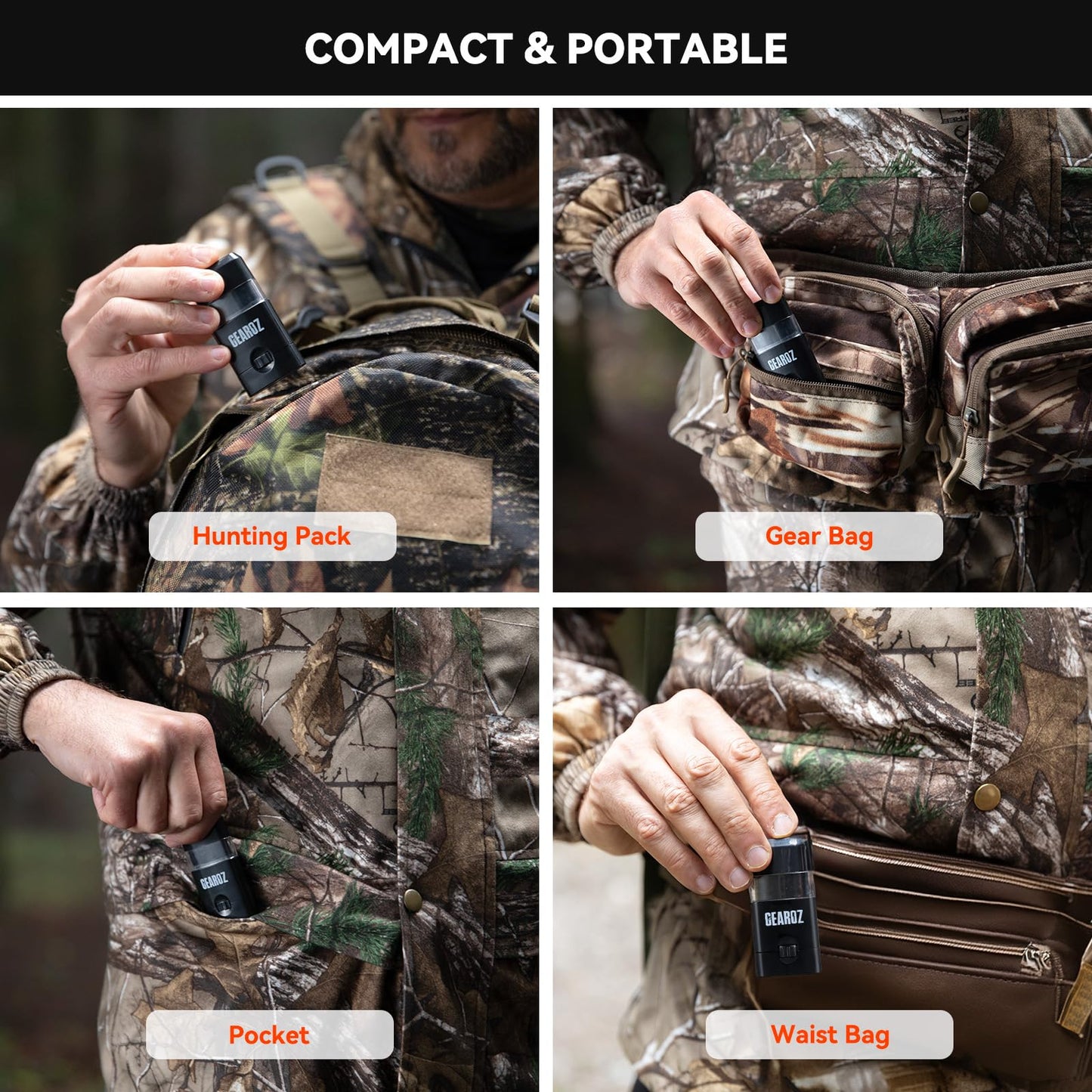 GearOZ Black Hunting Face Paint Stick, Deer Hunting Concealment Face Body Makeup Paint for Tactical Shooting Game Hidden & Baseball/Football/Softball, Hunting Accessories & Gear for Hunters Men Women