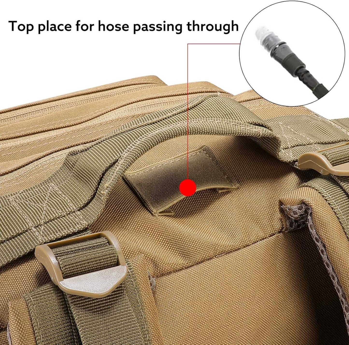 G4Free 45L Military Tactical Backpack 3 Day Assault Survival Molle Pack Bug Out Bag Travel Fishing Backpack Rucksack