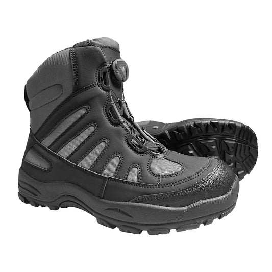 8 Fans Wading Boots for Men&Women Anti-Slip Rubber Sole with Rotating buckle Lacing System for Fishing (Black,M11)