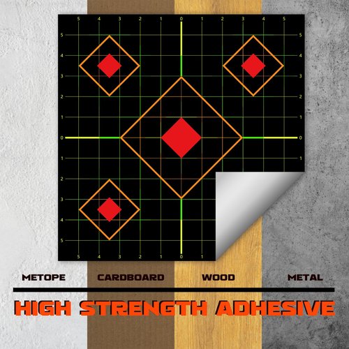 Highwild Stick Splatter Adhesive Sight in Shooting Targets - Splash Effect of Multiple Colors - 12x12 Inch (10 Pack)