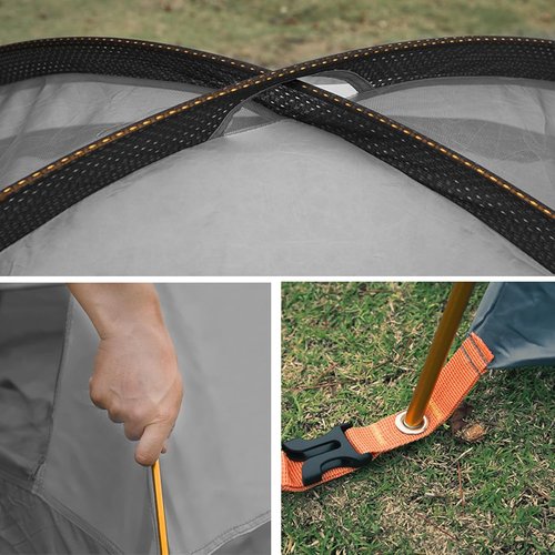 Azarxis Tent Poles Aluminum Tent Rod Replacement Camping Accessories, Multifunction Lightweight Tent Poles Repair Kit, 7001 Series Aircraft-Grade Aluminum