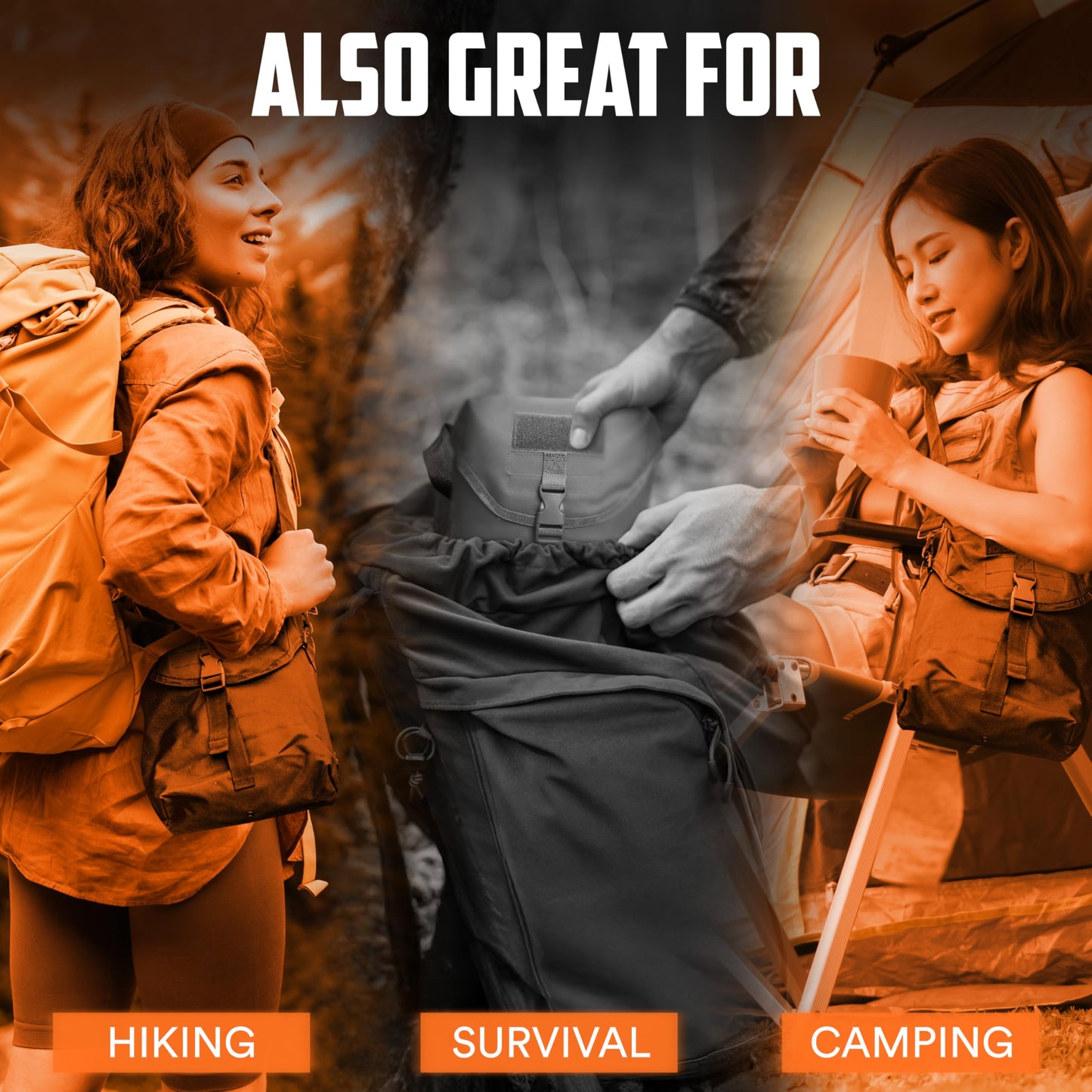 Gas Mask Pouch Bag Respirator-Gear Survival Emergency Professional Equipment (Pouch) - Desert Tan