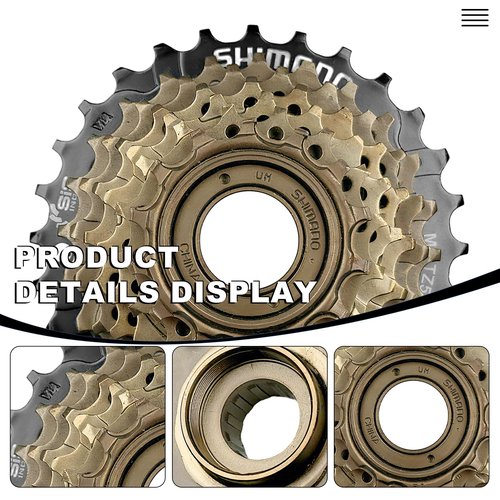 Bike Freewheel 7-Speed Tourney/TY MF-TZ500 Screw On Multiple Freewheel Bicycle Multiple Freewheel 14-28 Tooth (TZ500-7/14-28T)
