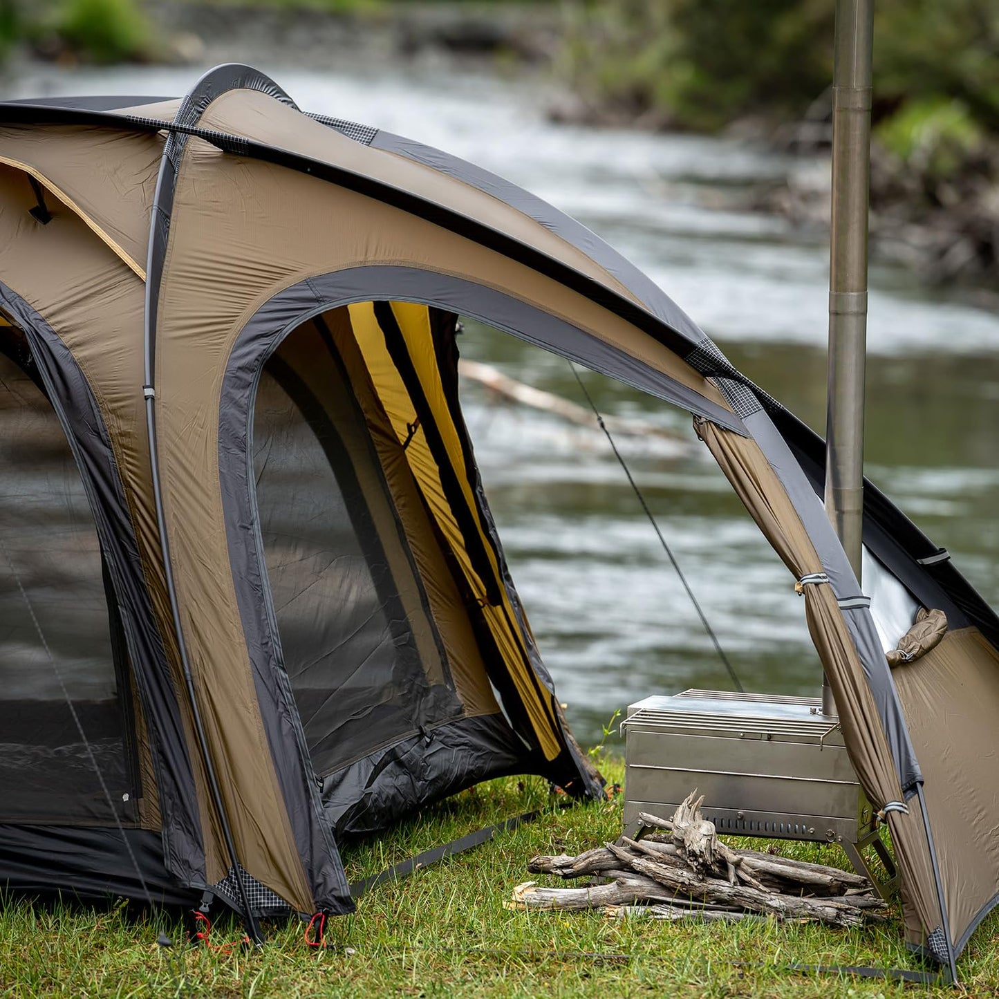 POMOLY Outdoor Camping Hot Tent Leo 2 With Inner Tent for 1-2 Person Hiking, Hunting, Backpacking