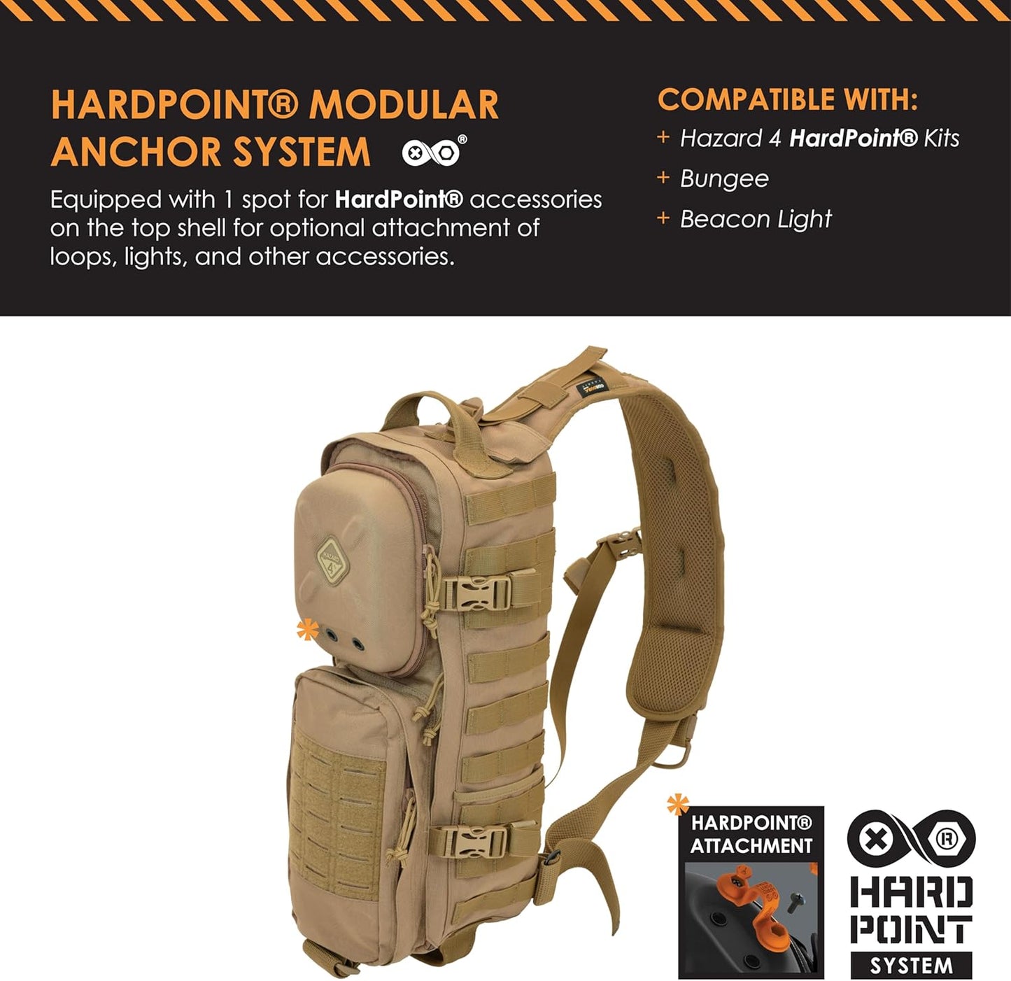 HAZARD 4 Plan-B(TM 17 Hazard go-bag thermo-cap sling Backpack