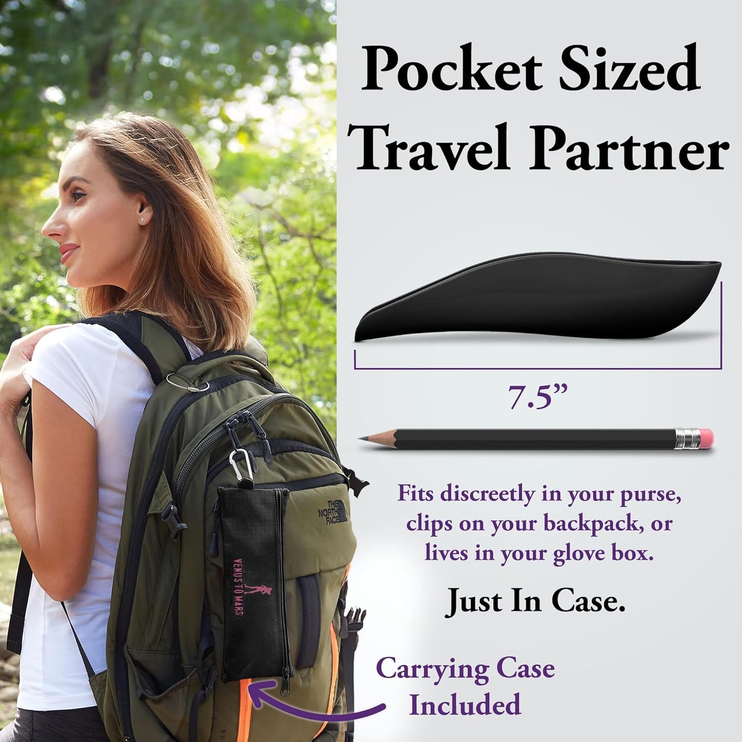 VENUS TO MARS Female Urinal | Female Urination Device | Womens Pee Funnel for Camping - Car - Travel - Festivals - Porta Potty - Outdoor Activities