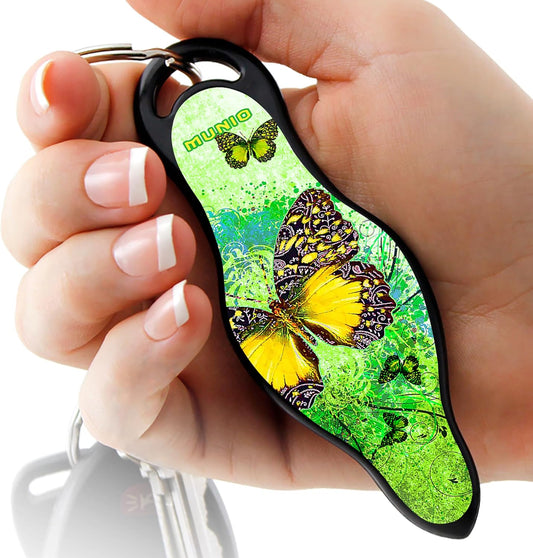 MUNIO Self Defense Keychain – Lightweight, Stylish & Portable Safety Tool for Women & Men – Non-Lethal Kubotan, Easy to Use