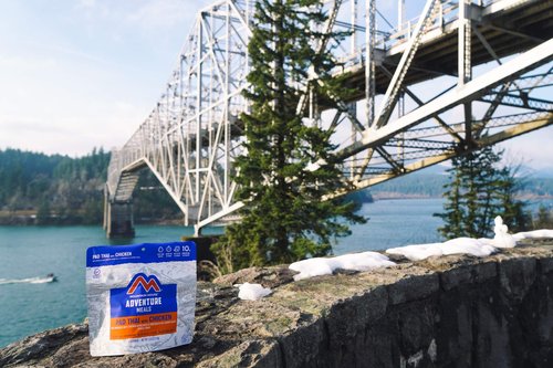 Mountain House Pad Thai with Chicken | Freeze Dried Backpacking & Camping Food |2 Servings | Gluten-Free & Fettuccine Alfredo with Chicken | Freeze Dried Backpacking & Camping Food | 2-Servings