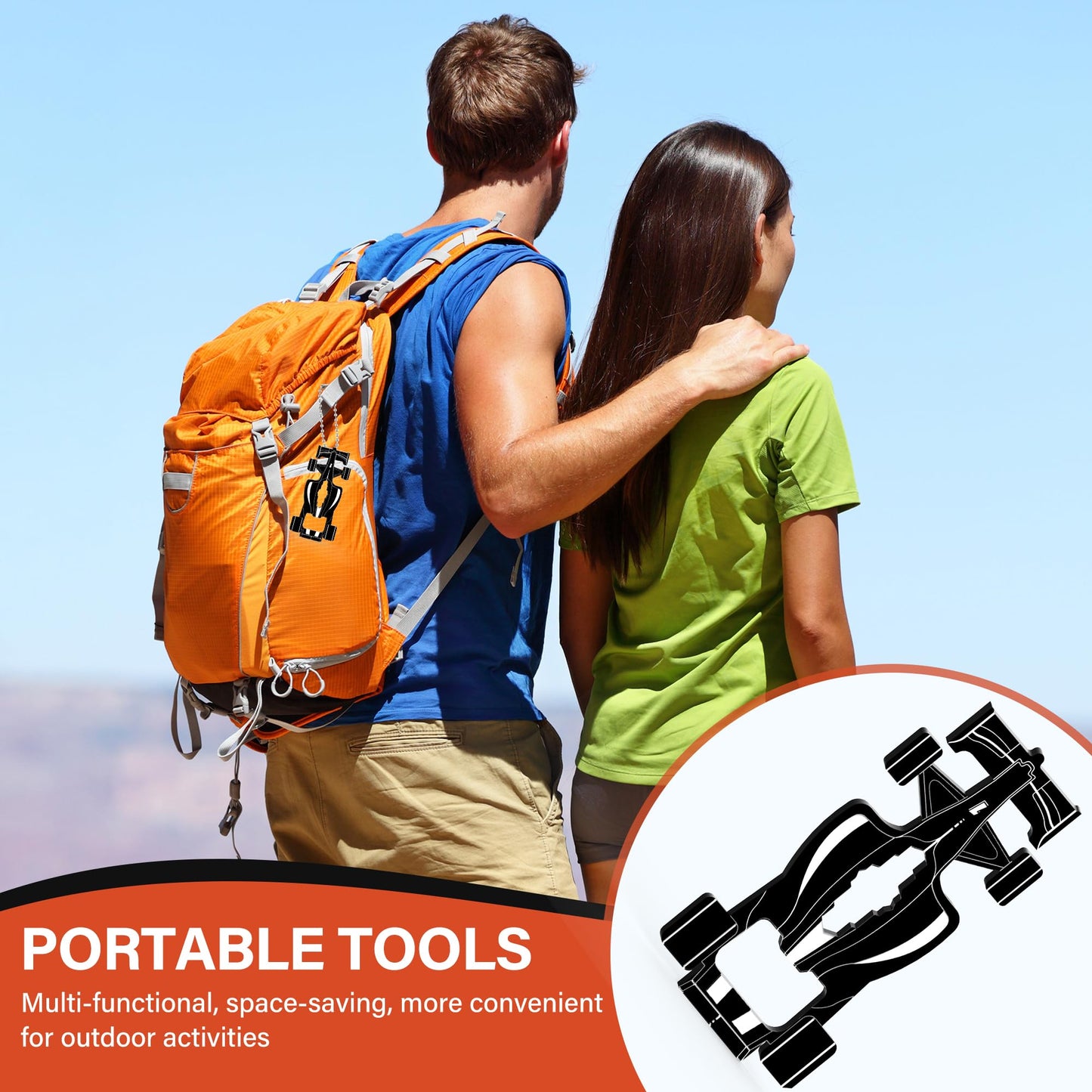 Funny Multitools Gadgets Men Gifts - Creative Racing Style 7 in 1 Small Tools for Dad Husband, Christmas Stocking Stuffer Gift Idea Boyfriend Son, Unique Gift for Birthday, Fathers Day, Valentines Day