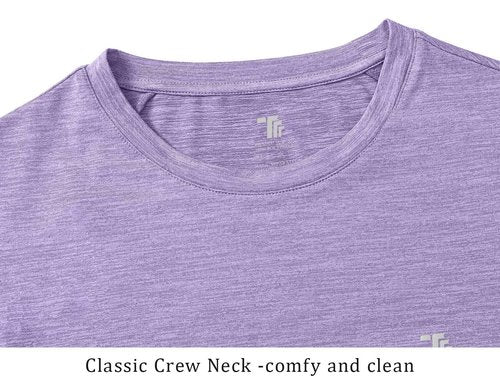 Rdruko Men's Workout Shirts Moisture Wicking Dry Fit Short Sleeve Lightweight UPF 50+ Athletic Running Gym Active T Shirts,Dark Purple,L