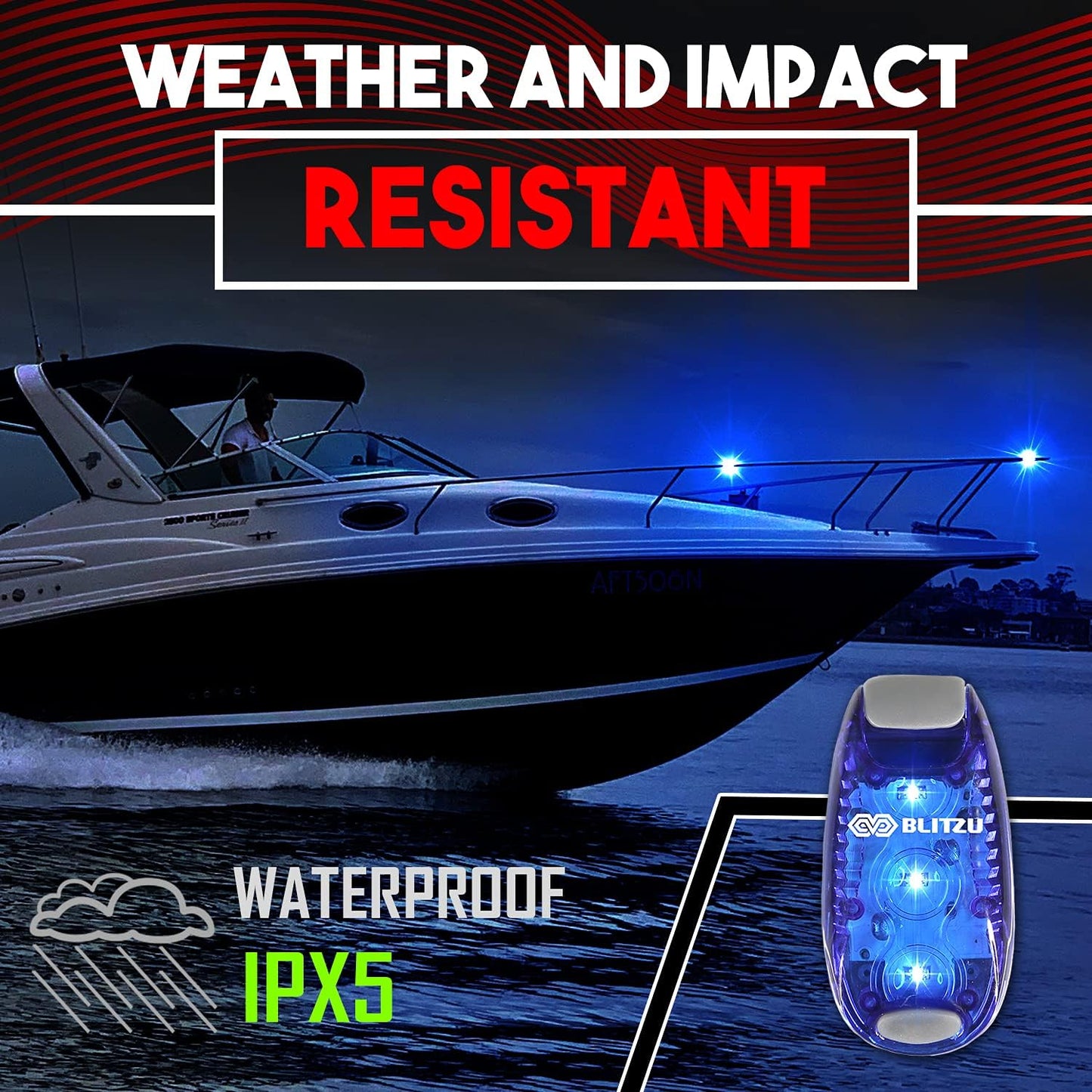 4 Pack LED Safety Light, Clip on Reflective Gear Lights for Walking at Night, Running, Jogging, High Visibility Strobe Light Accessories for Runners, Kids, Hiking, Kayak, Cycling, Camping, Boat