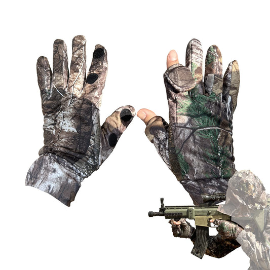 BEAUTI4U Hunting Equipment Hunting Gloves Camo Hunting Gear Men’s Camo Hunting Gloves for Outdoor Activities