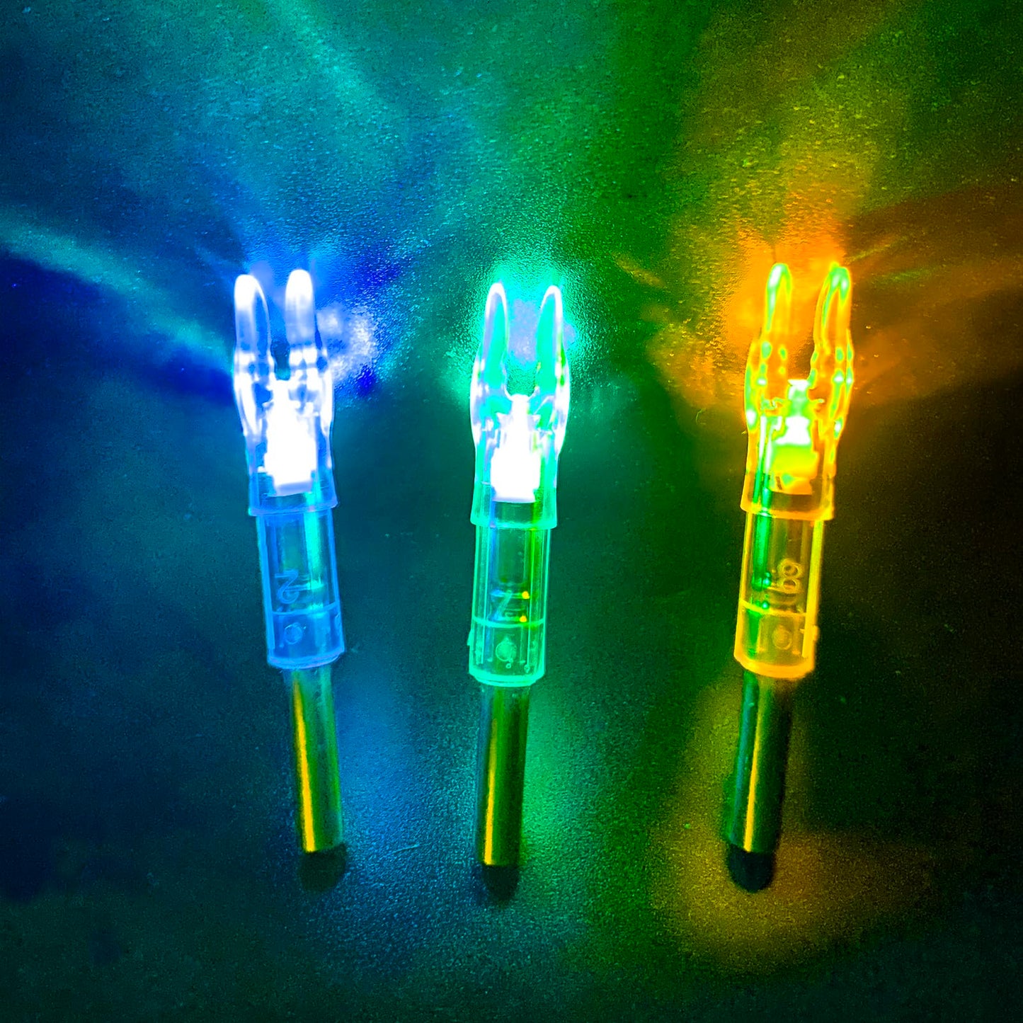 KEAUP 12-Pack or 6-Pack S Lighted Nocks for Arrows .244/6.2mm Lighted Arrow Nocks for Archery Hunting, Screwdriver Included
