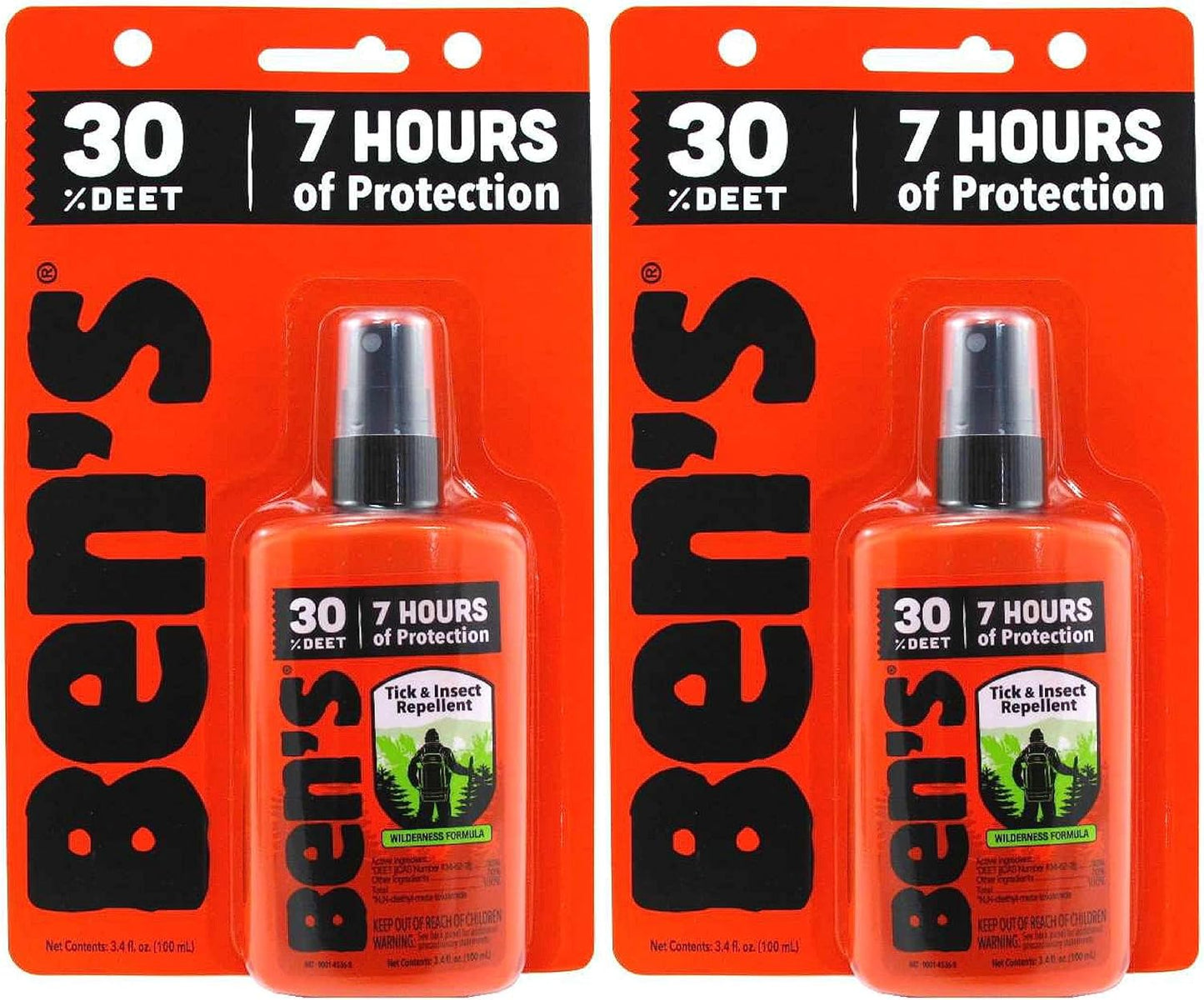 Ben's 30% DEET Mosquito, Tick and Insect Repellent, 3.4 Ounce Pump