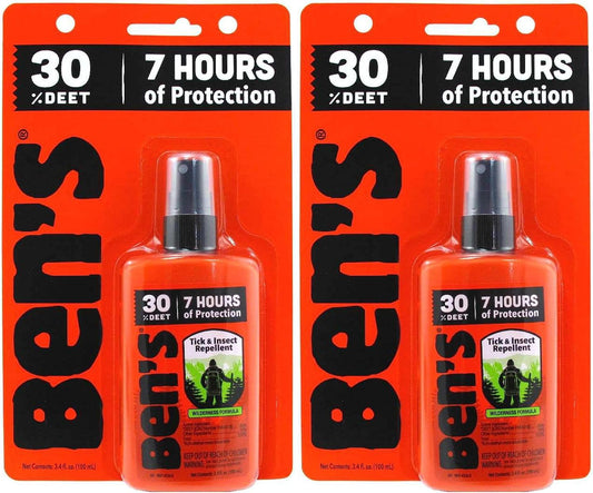 Ben's 30% DEET Mosquito, Tick and Insect Repellent, 3.4 Ounce Pump