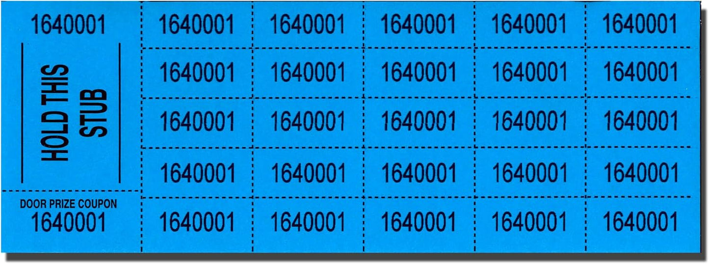 Auction Tickets - 500 Sheets (Blue)