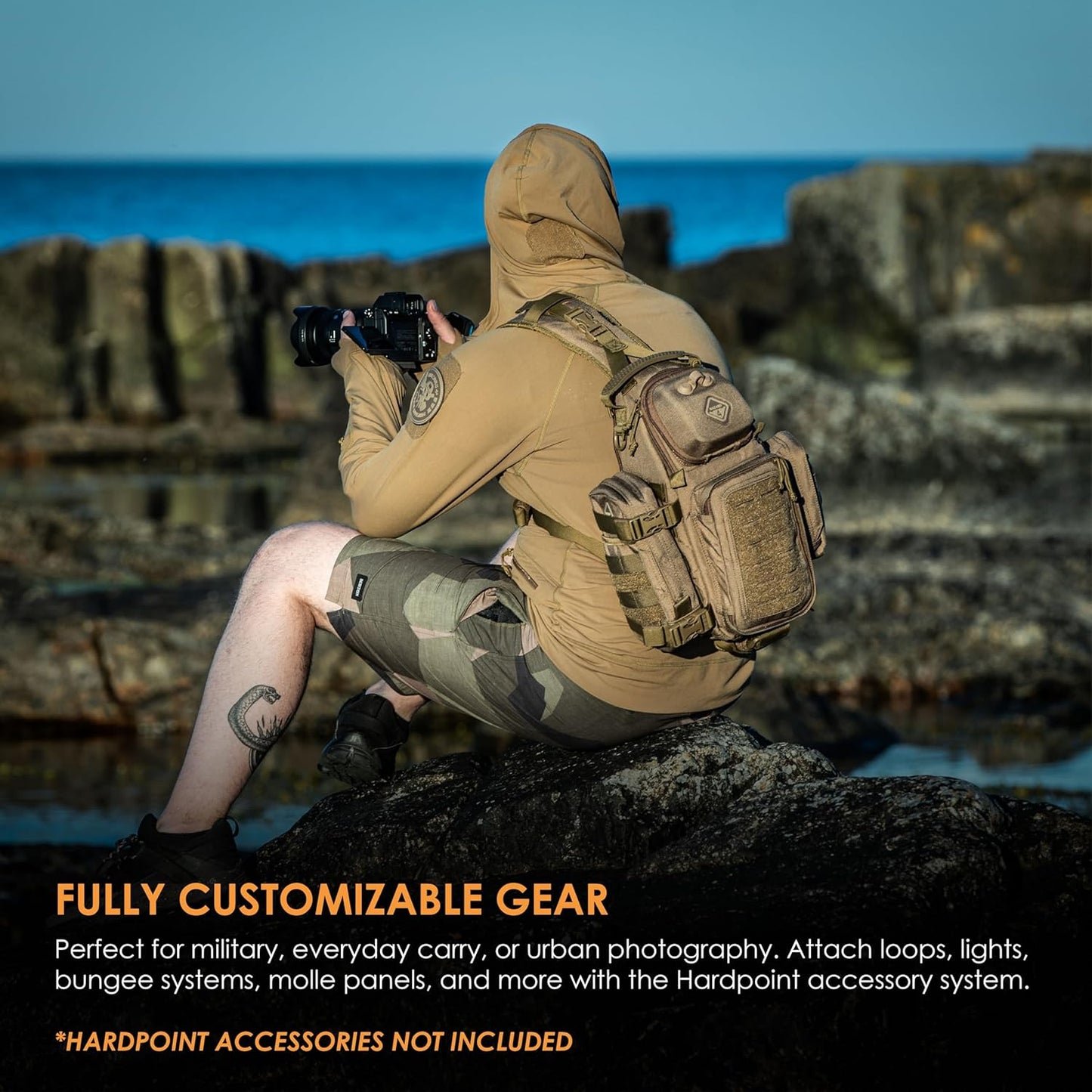 HAZARD 4 Freelance - Camera and Drone Tactical Sling Cross Body Bag, Molle Attachment, Water Resistant, 6 L