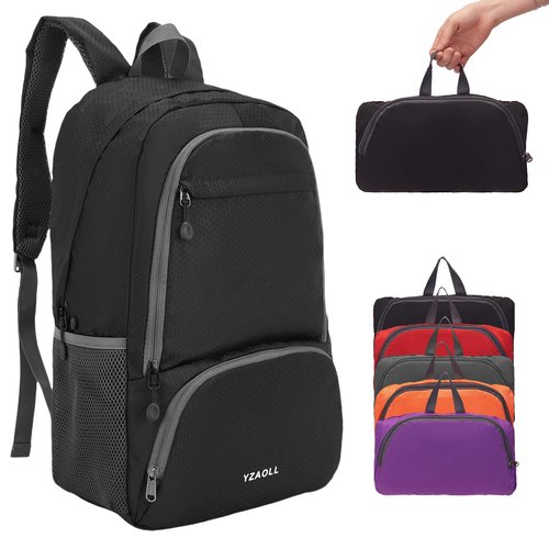 YZAOLL 30L Lightweight Packable Travel Hiking Backpack Daypack Foldable Backpack Water Resistant Daypack for Women Men
