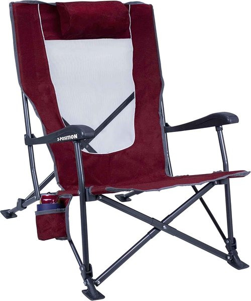 Low-Ride Reclining Camping Chair - Comfortable Outdoor Seating for Relaxation