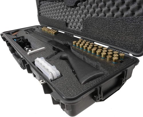 Case Club Tactical Shotgun Pre-Cut Waterproof Case with Accessory Box and Silica Gel to Help Prevent Gun Rust (Gen 2)