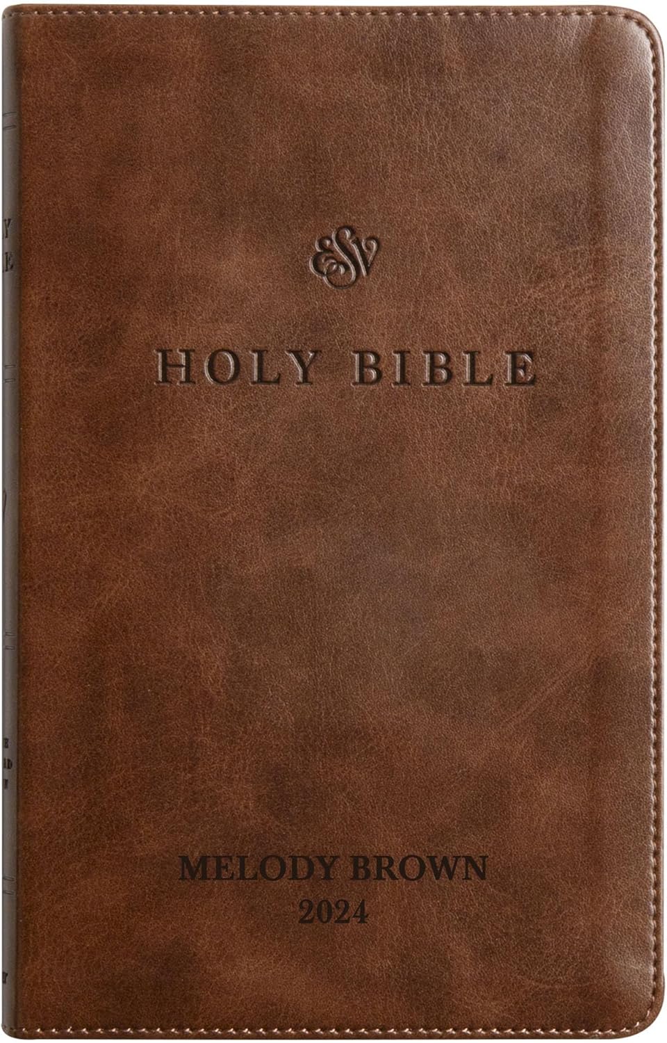 Custom Personalized Pink ESV Bible | Small Text | Blush Pink Engraved Name | Faux Leather Premium Church Bible | English Standard Version Translation with Lay Flat Design