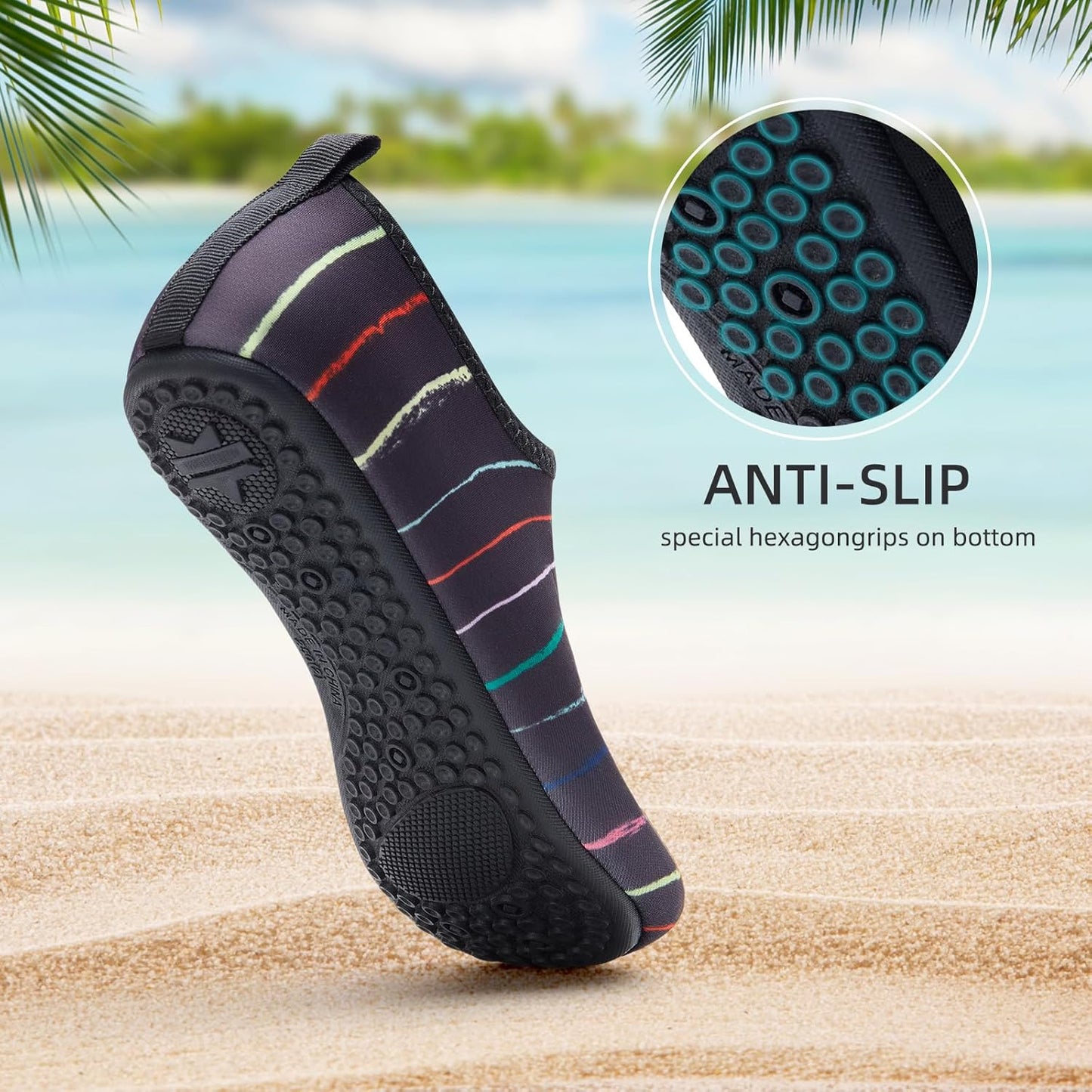 Quick-Dry Tanamo Water Shoes | Aqua Socks for Men & Women | Beach & Pool
