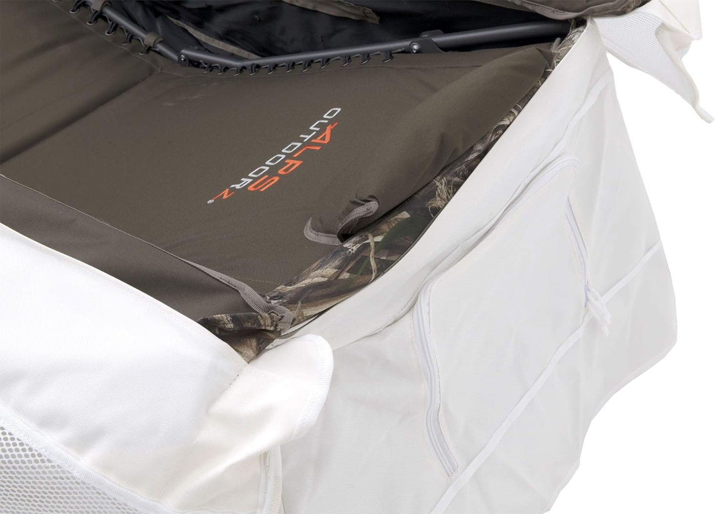 ALPS OutdoorZ Legend Layout Blind - Hunting Blind, Zero-Gravity Chair Design, Waterproof Floor, Mesh Face Screen, Rear Zippered Door, and Backpack Carry Straps with Optional Snow Cover Accessory