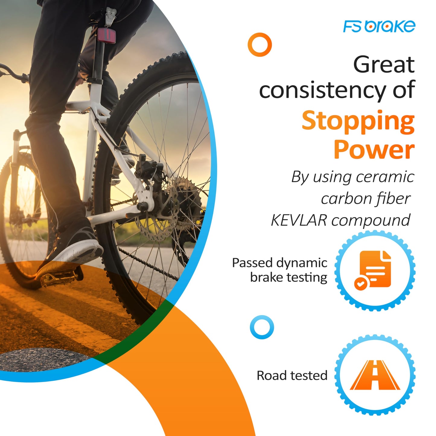 FS-DEXT Bike Disc Brake Pads for Shimano 4-Piston – Saint M810/M820, XT M8020/M8120, SLX M7120, XTR M9120, ZEE M640, Tektro M735/M750, TRP Slate T4/Quadiem | MTB, eMTB, Downhill, Enduro (One Pair)