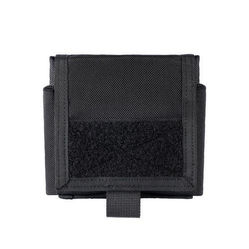 TACNEX Dump Pouch for Duty Belt Battle Belt Roll Up Utility Tool Bag Magazine Drop Pouch w/MOLLE Clip Drawstring Open Foldable Recovery Storage Pack (Vertical Black)
