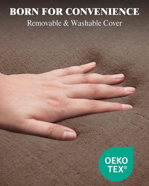 Zenzy 4" Camping Mattress for Model Y, CertiPUR-US Memory Foam, Soft and Washable Cover, Foam Car Bed Mattress for Car Sleeping- 76" x 43"