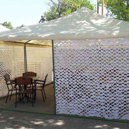 M METERXITY 1 Pack Camo Netting Mesh - Shooting Camouflage Net, 210D Sunshade Mesh Net, Apply to Outdoor/Garden/Camping/Hunting (9 x 6 Feet, White)