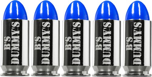 B's Dry Fire Snap Caps ® - Dummy .45 ACP Training Caps (5 Pack) (Blue Nickel)