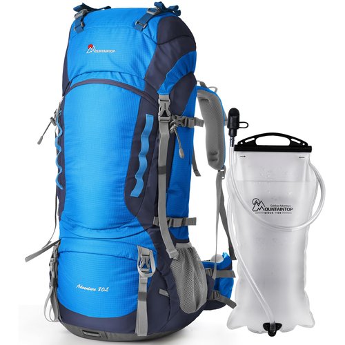 MOUNTAINTOP 80L Internal Frame Backpack with 3L Hydration Bladder