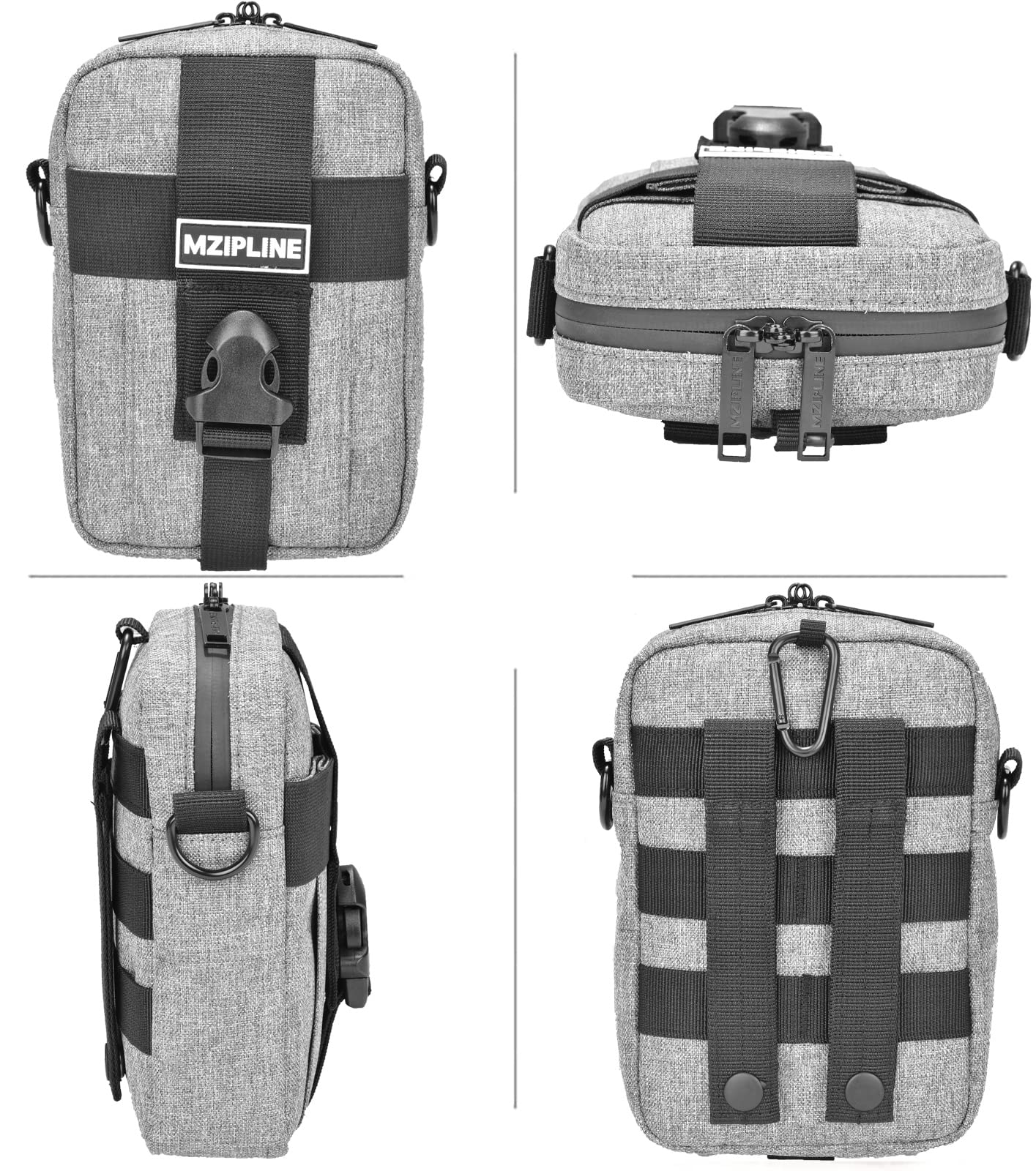 MZIPLINE Tactical Bag- Smell Proof -Crossbody Sling Shoulder Bags with Carbon Lining for Man