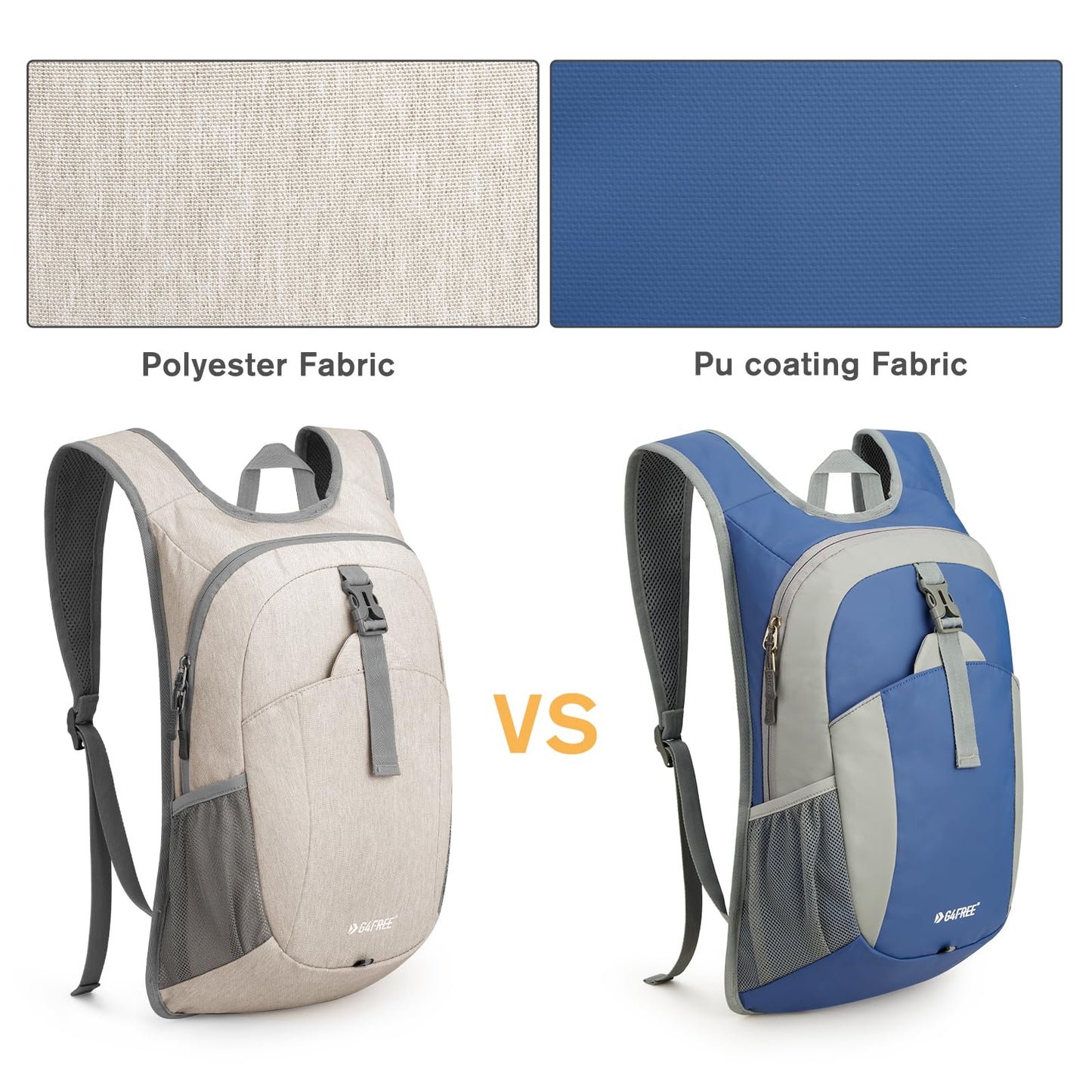 G4Free 10L/15L Lightweight Hiking Backpack+12L Lightweight Small Hiking Backpack