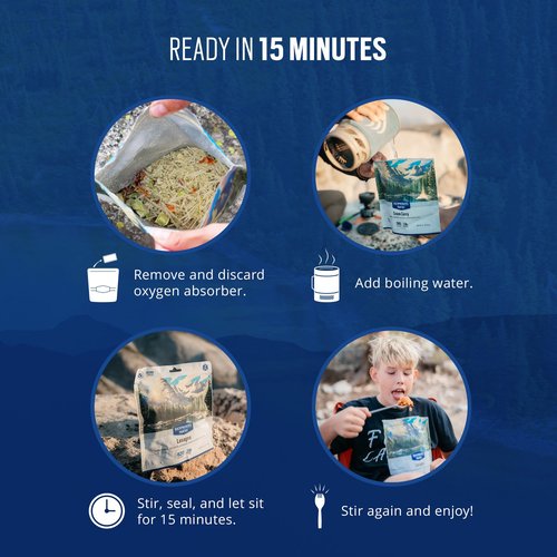 Backpacker's Pantry Beef Bolognese | Freeze Dried Backpacking & Camping Food - Emergency Food - 28g Protein - 6 Count