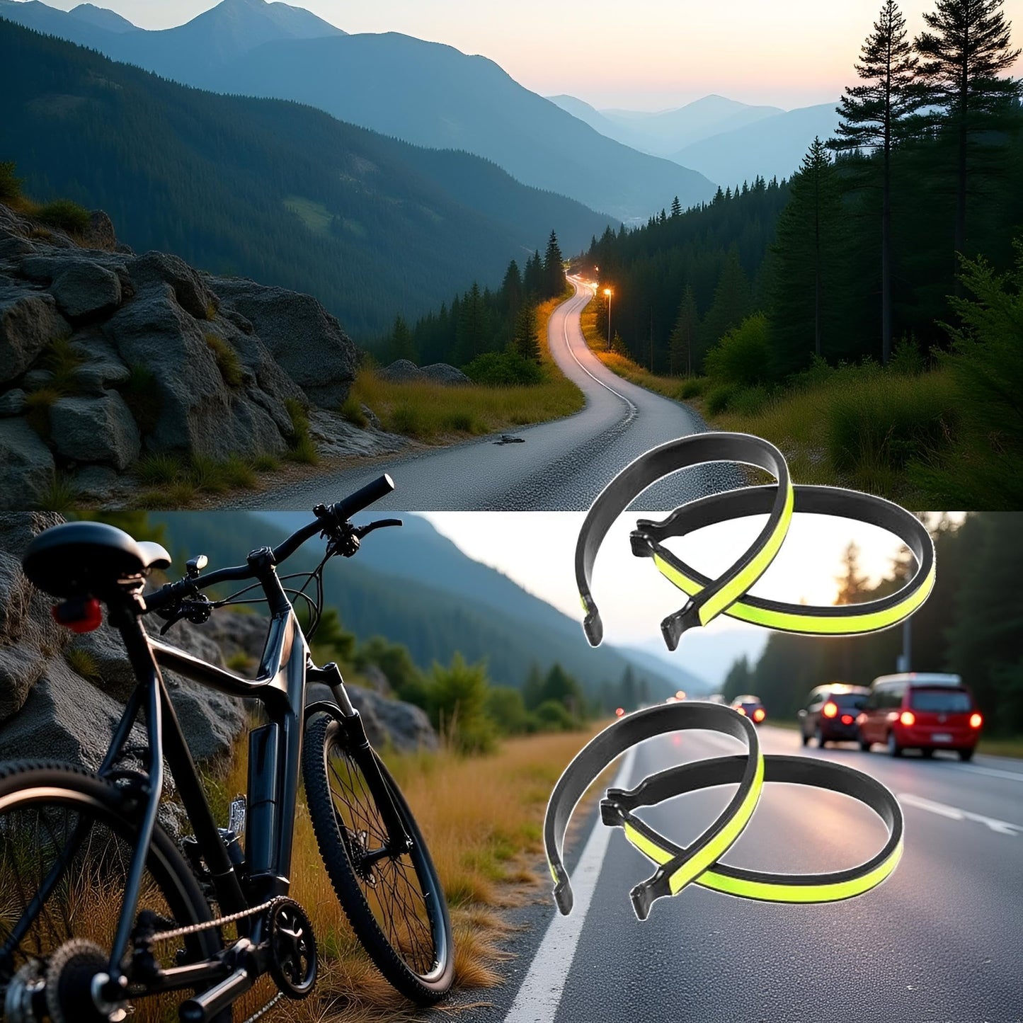 3Pcs Cycling Trouser Clip Cycling Ankle Safety Band Reflective Bicycles Clip Pant Leg Cuff Clip Bikes Cycling Equipment Cycling Trouser Wrap Clip Reflective Gear Accessories Outdoor Recreation