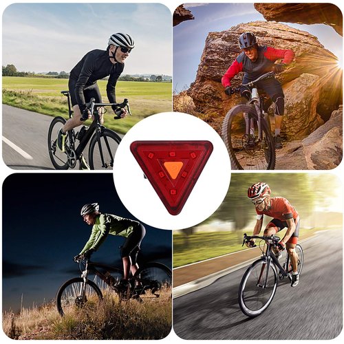 USB Rechargeable Tail Light Bright LED Warning Signal Night Riding Cycling Lamp Safety Rear Light Bicycles
