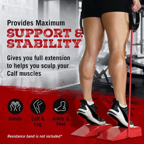 MaxStep Calf and Leg exercise tool, Lightweight Exercise Stepper, Use with Exercise Bands. MaxStep Pantented exercise tool for Exercising Calves and leg muscles by SylverMax. 10.5x6.5x4.75