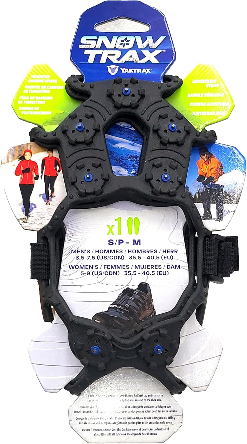 Yaktrax Snow Trax S-M | Durable Ice Cleats for Enhanced Winter Traction