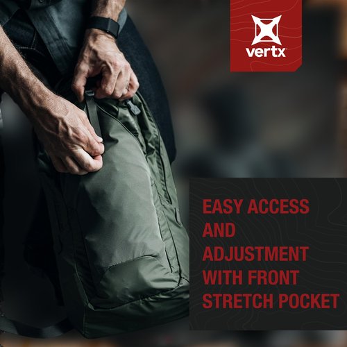 Vertx Long Walks Pack 15L Tactical Backpack Concealed Carry EDC Gear Bag for CCW, Travel, Work, Hiking, Outdoors, It's Black