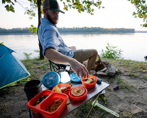 100 Lumens LED Collapsible Lantern - Water Resistant Camping Light with Hook for Hiking & Emergency