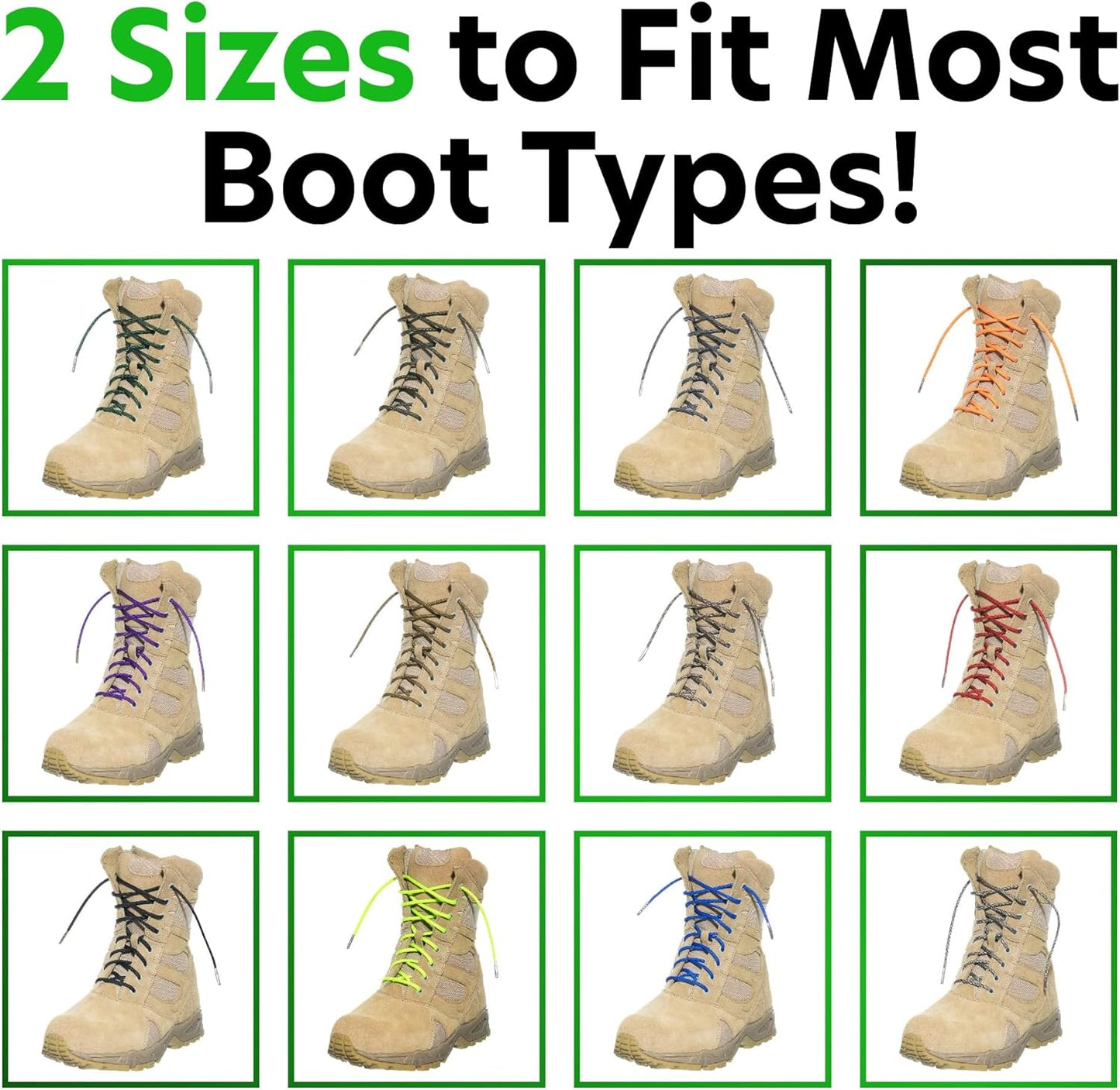 550 Paracord Boot Laces – Paracord Planet Milspec Paracord Boot Lace – Available in 52 and 72 Inch Lengths (72 Inch, Black)