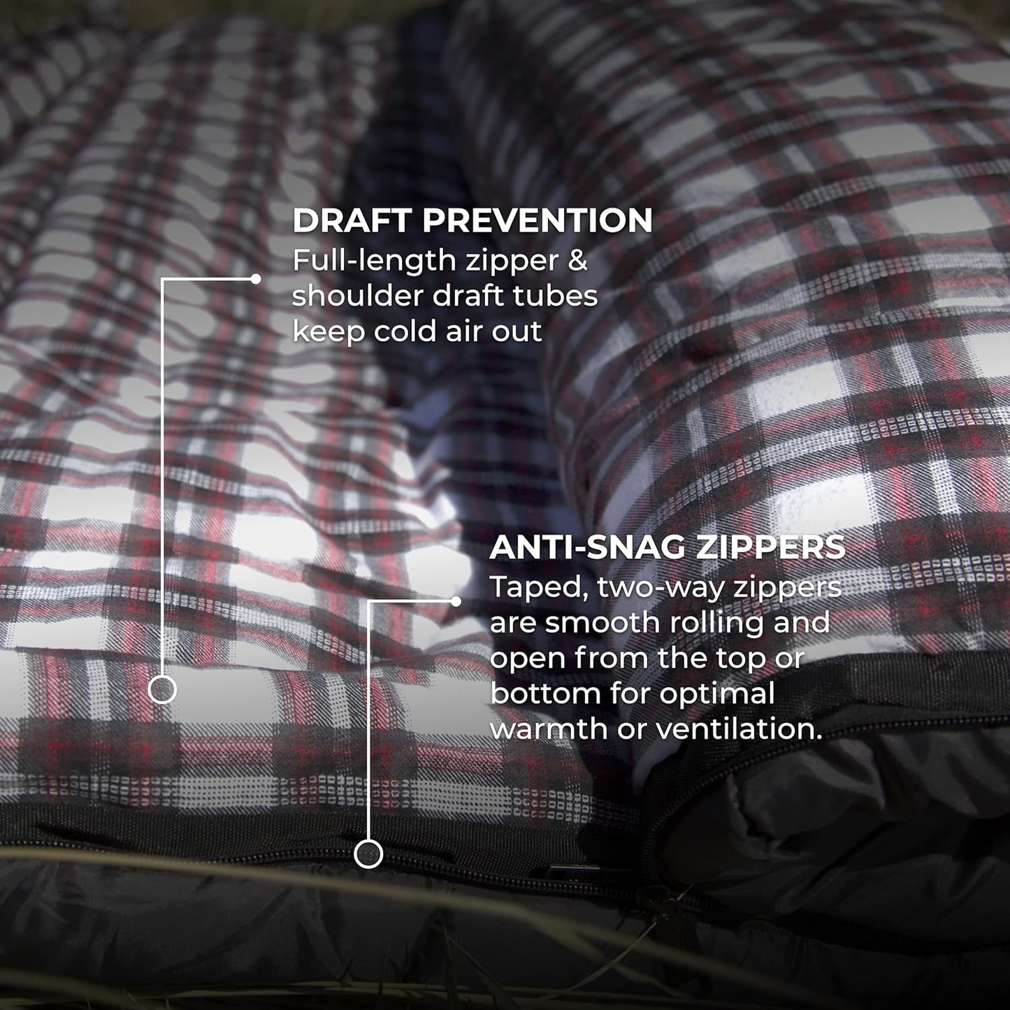 Teton Mammoth Queen Size Double Sleeping Bag- A Warm Bag The Whole Family can Enjoy – Great for Camping, Hunting and Base Camp. Compression Sack Included