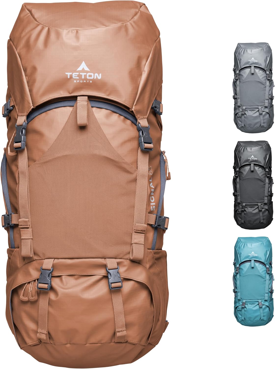 TETON Sports Hiker 3700 Ultralight Internal Frame High-Performance Backpack for Hiking, Camping, Travel, and Outdoor Activities; 60L, Navy