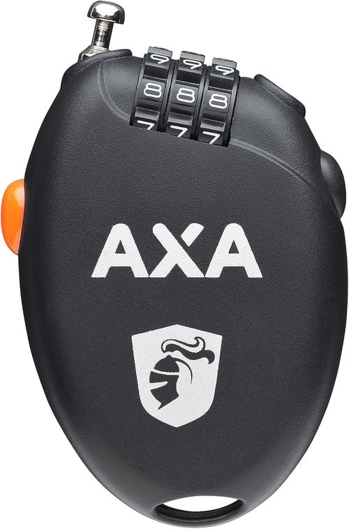 AXA Roll Bike Cable Lock - Black, 750 mm x 1.6 mm