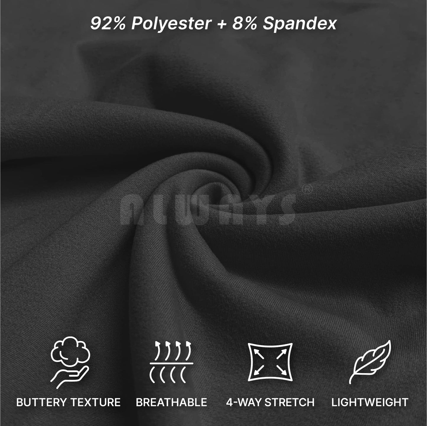 ALWAYS Women High Waisted Capri Leggings - Premium Buttery Soft Stretch Solid Basic Yoga Workout Pants Black Plus